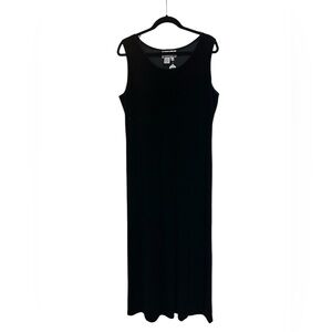 Sheri Martin Velvet Elegant Black Sleeveless Dress NWOT